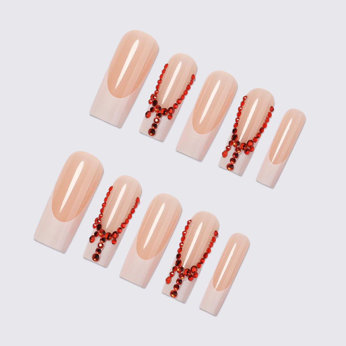 Künstliche Nageldesigns mit Glitzerakzenten Brehn