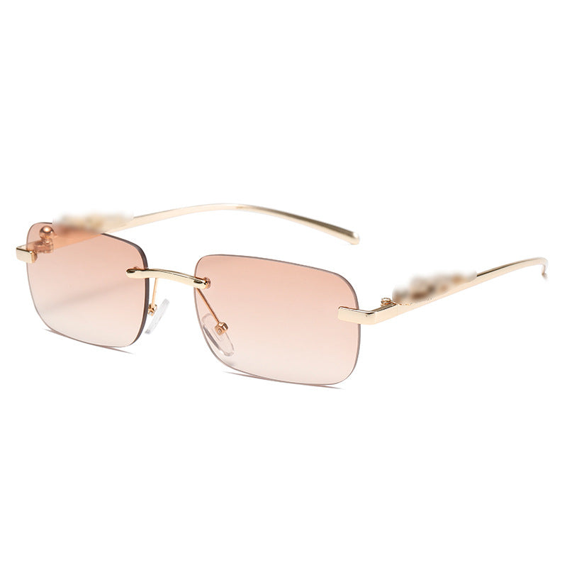 Damen stilvolle rechteckige Sonnenbrille Brehn