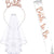 Damen Braut-Accessoires Set mit schimmerndem Schleier und personalisiertem Sash Brehn