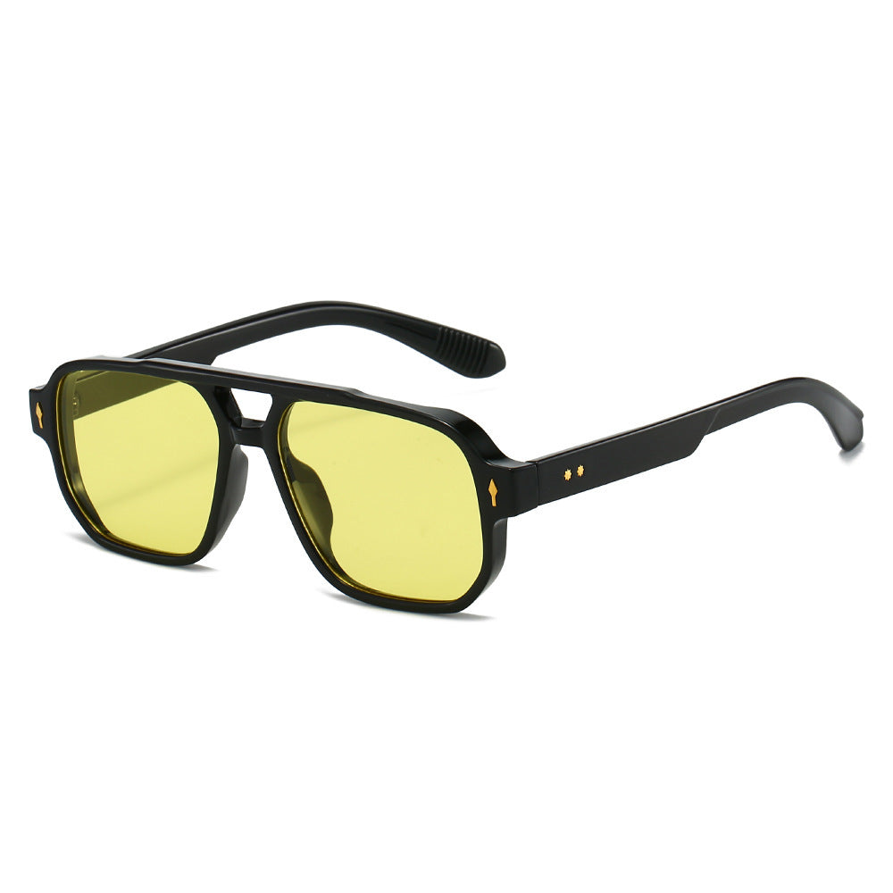 Oversized geometrische Sonnenbrille mit verbesserter UV-Schutz Brehn