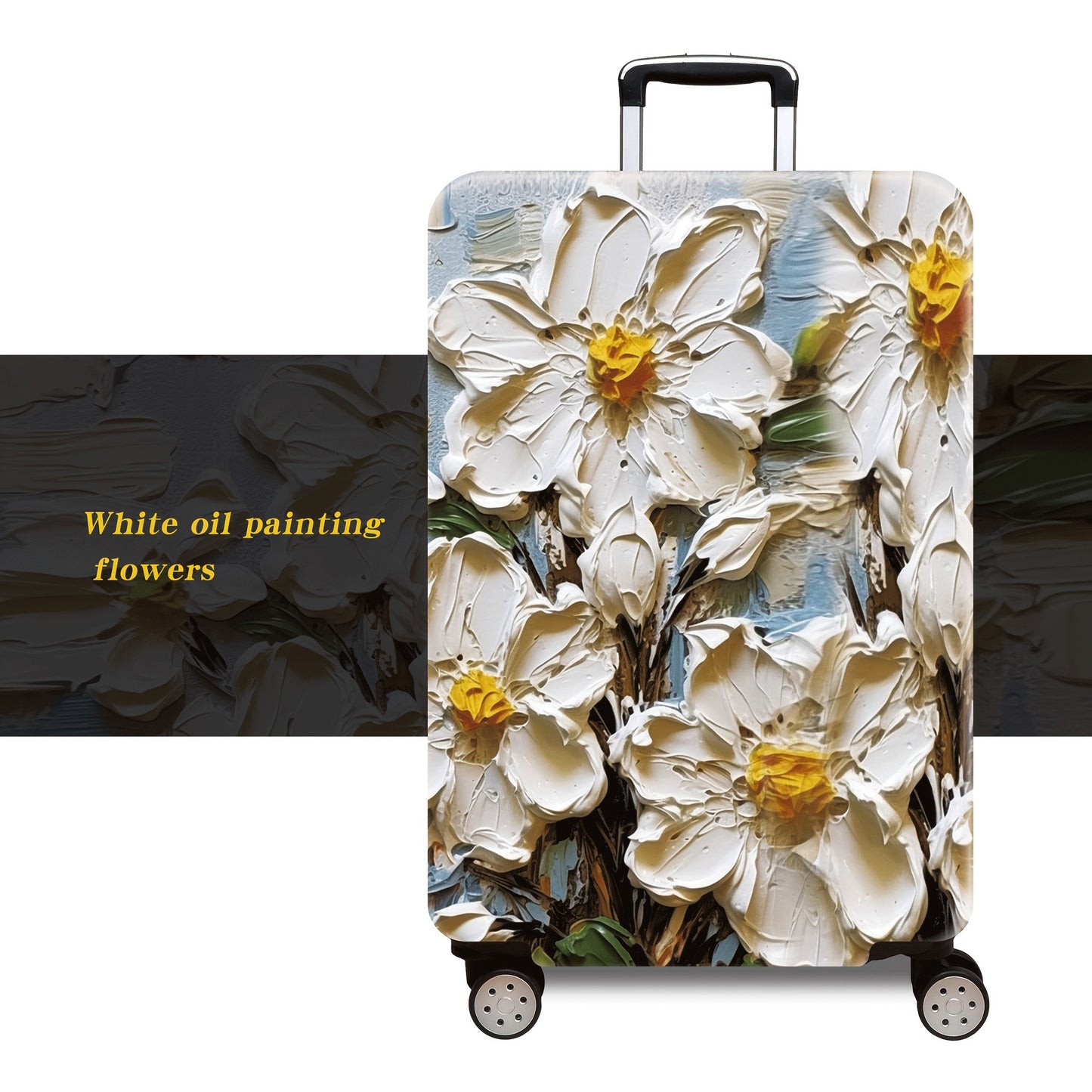 Damen Hartschalenkoffer mit floralem Ölgemälde-Design Brehn