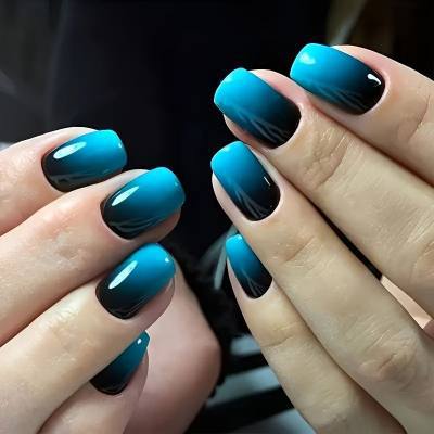 Glitzerndes Ombre Nagelset Brehn