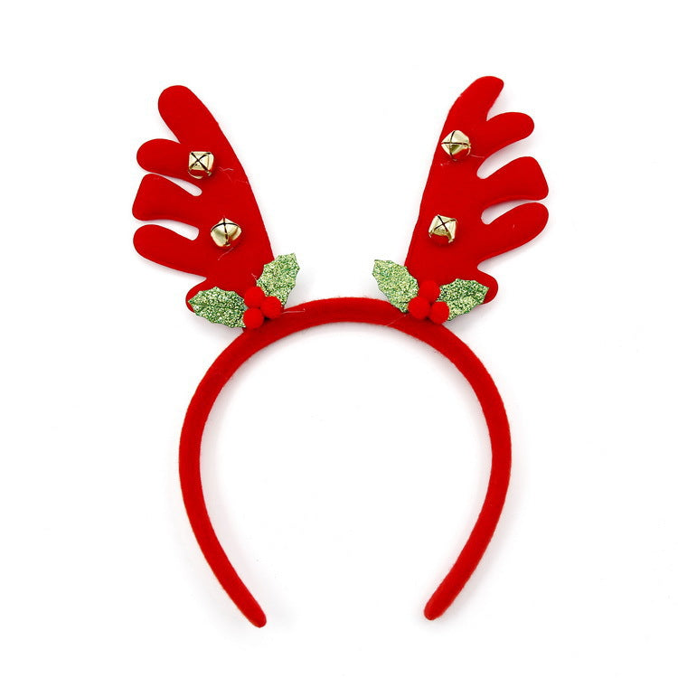 Festlicher Weihnachts-Haarreif mit lustigen Weihnachtsmannfiguren