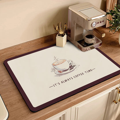 Kaffee-Themen Küchenarbeitsplatte Matten