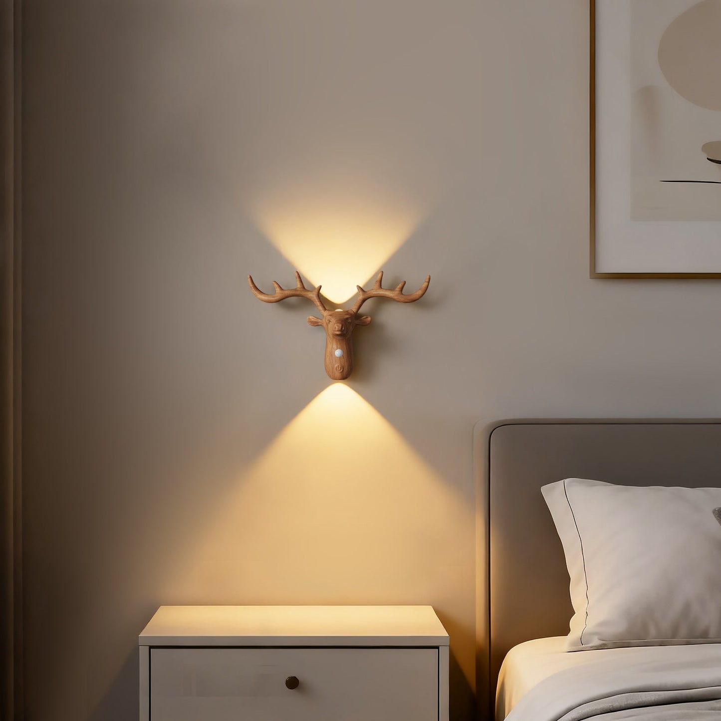 Neue LED Bewegungsmelder Nachttisch Wandlampe Wiederaufladbare Magnetische Kabellose Schlafzimmer Wandlicht