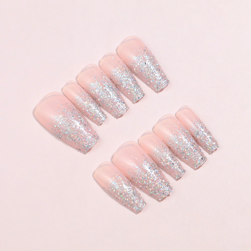 Luxus Glitzer Ombre Press-On Nail Set Brehn