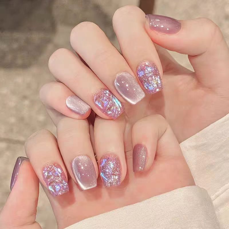 Künstlerisches Floral Design Press-On Nagel Set Brehn