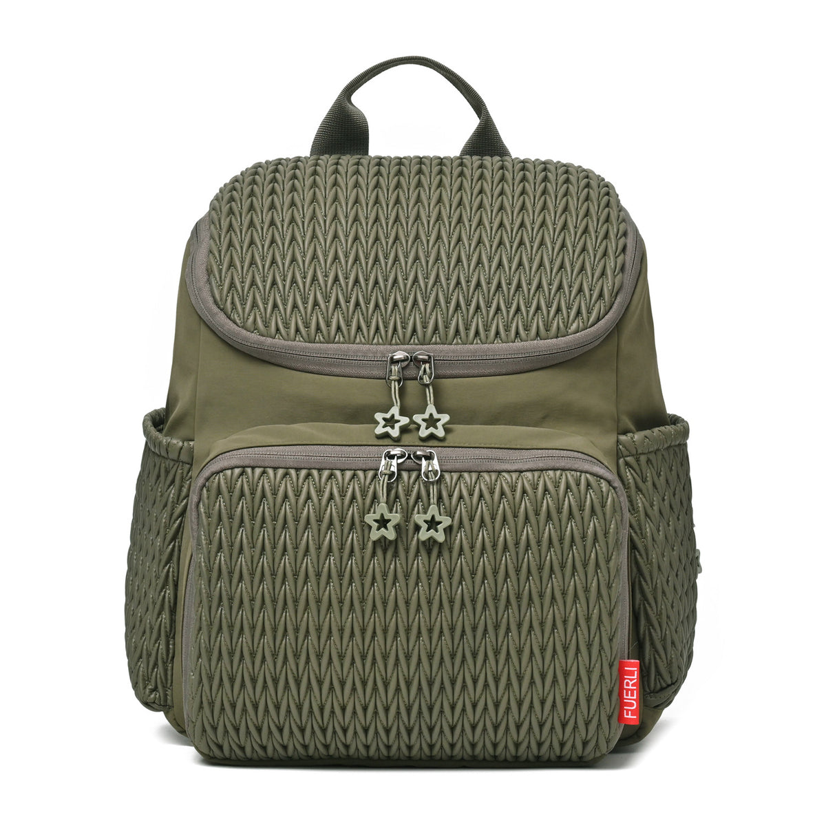 Texturierten Mehrfach-Taschen Rucksack Brehn