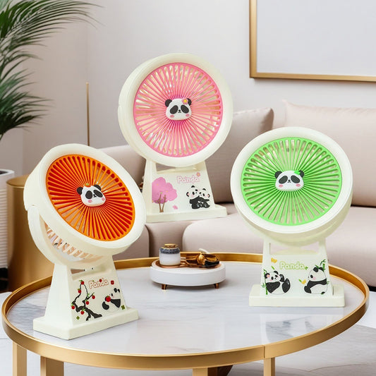 Damen Tragbarer Miniventilator mit süßem Pandadesign Brehn