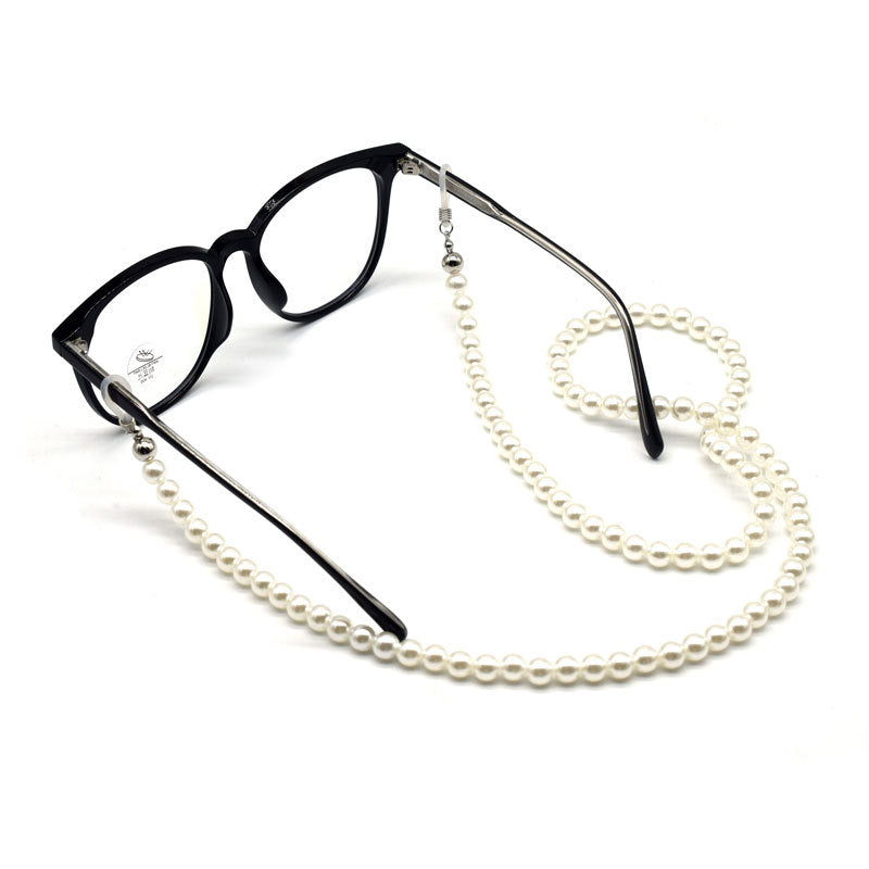 Elegante Perlenbesetzte Brillen Kette Brehn