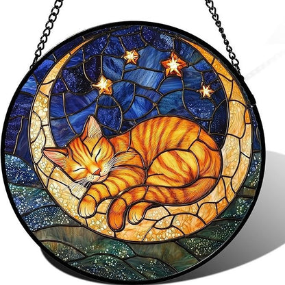 Buntglas Phönix Wandkunst Brehn