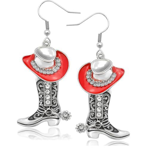 Cowboy Stiefel und Hut Ohrringe Brehn