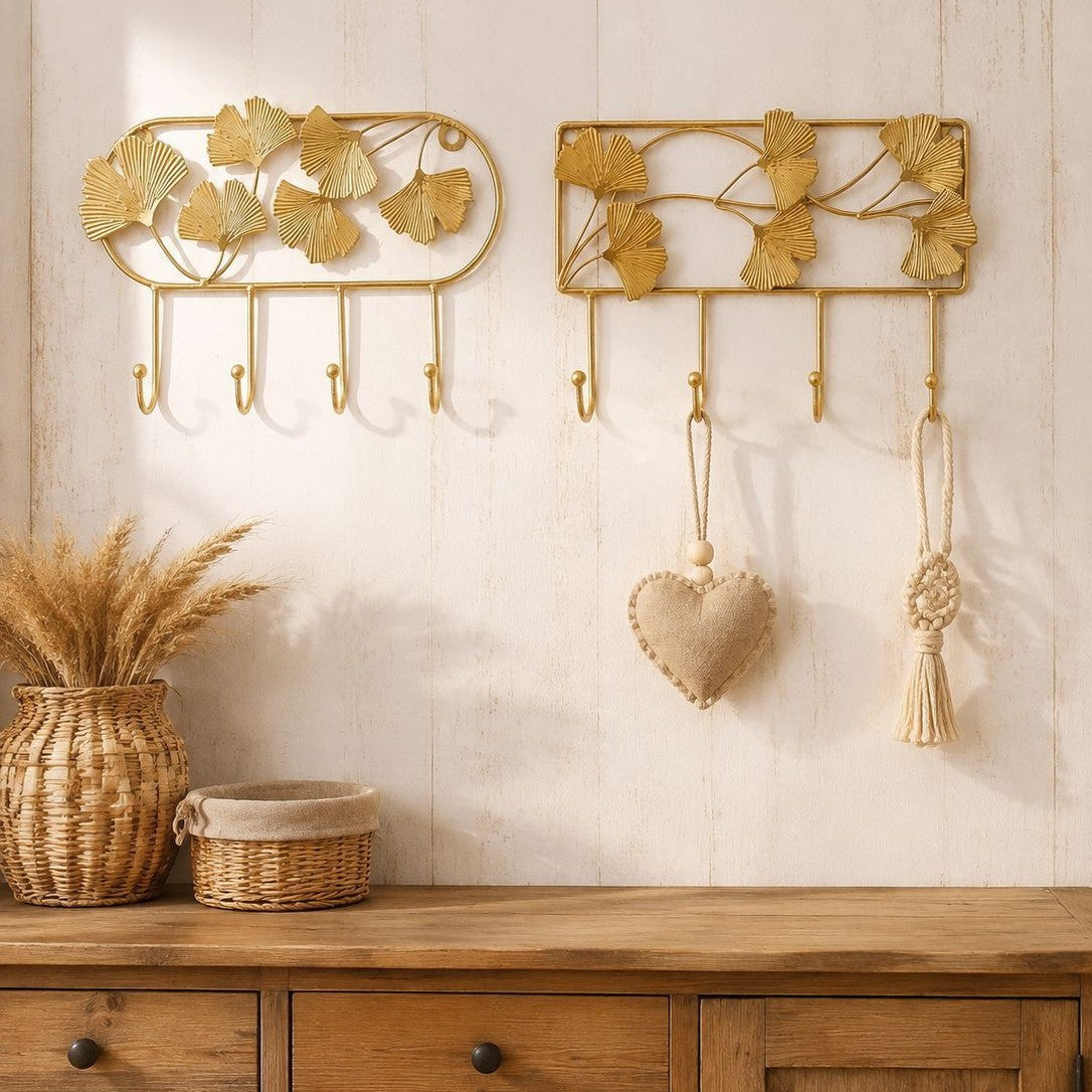 Florale Wandhaken-Organizer
