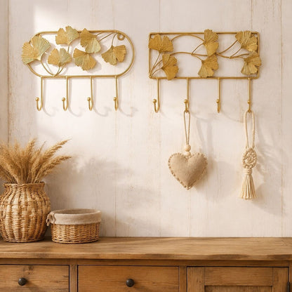 Florale Wandhaken-Organizer