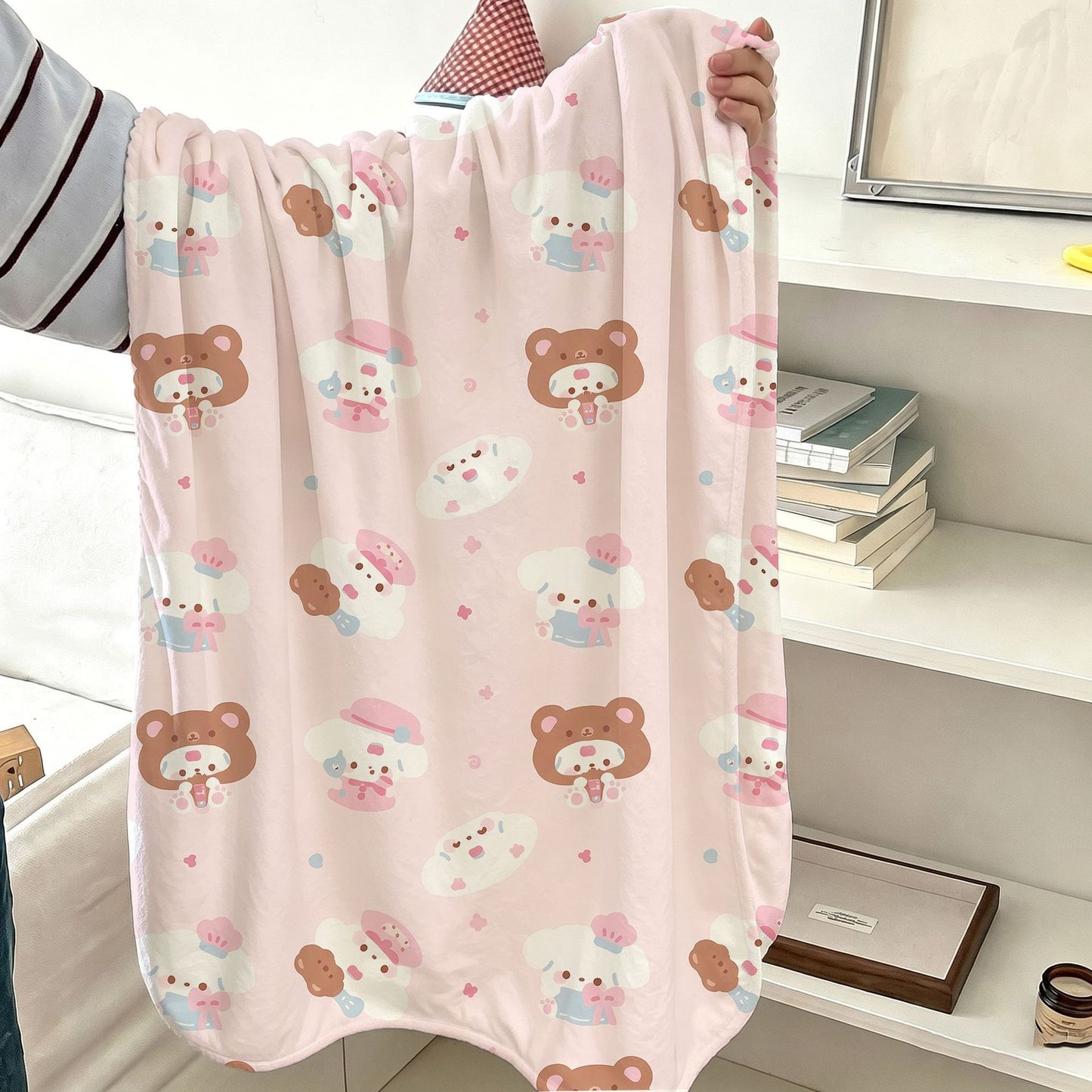 Niedliche Cartoon-Themen-Fleece-Decke