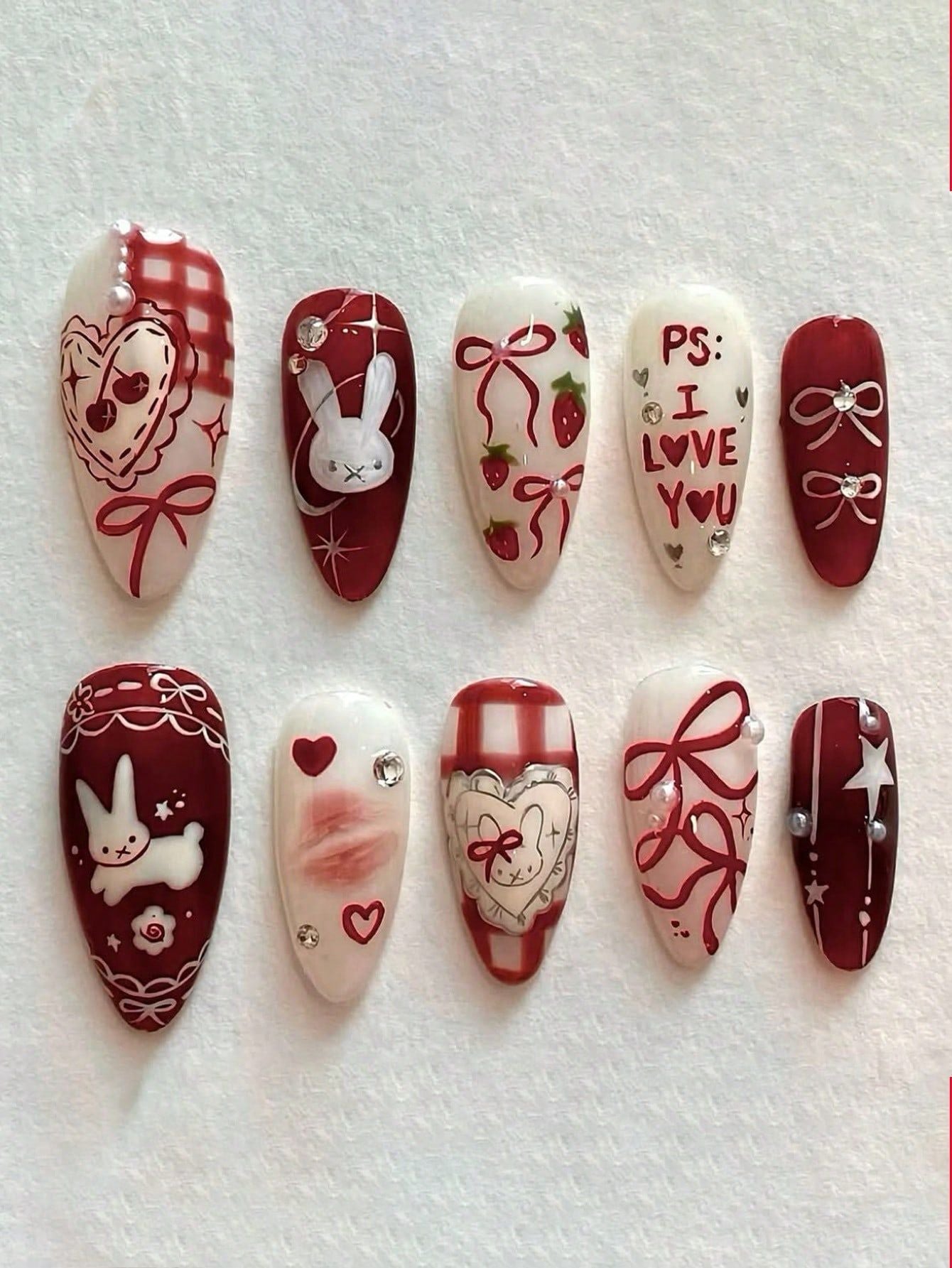 Künstlerisches Themen-Nagelset Brehn