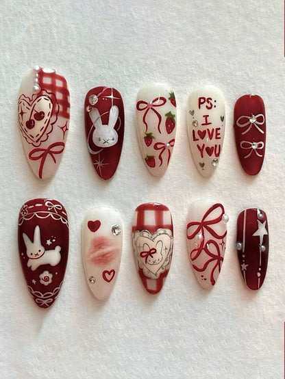 Künstlerisches Themen-Nagelset Brehn