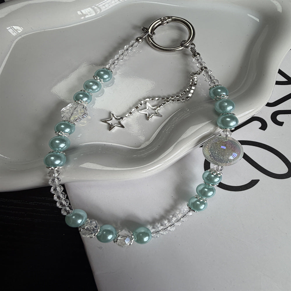 Elegante Perlen Charm Brillenband Brehn