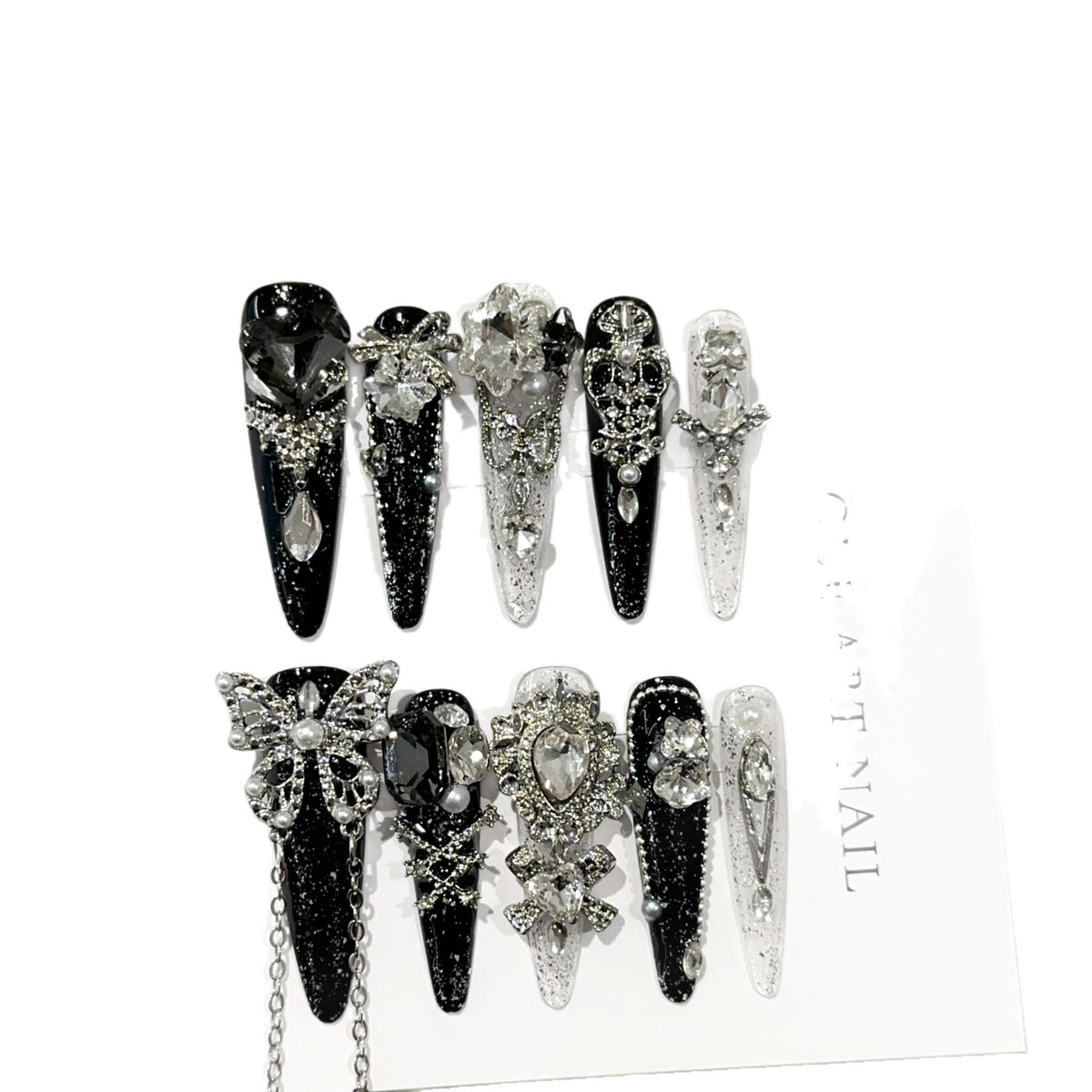 Dekoratives Strass-Haarspangen-Set