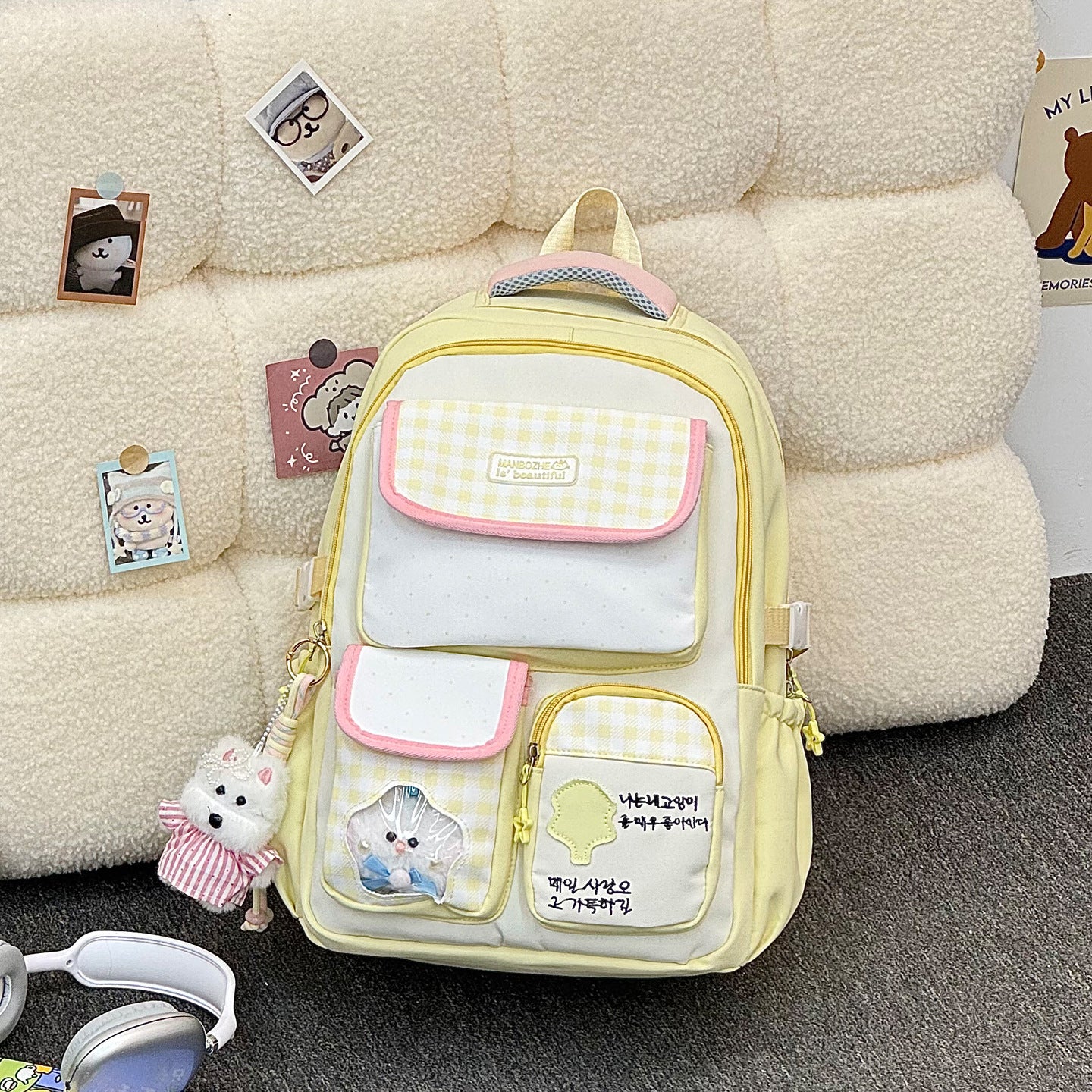 Mehrfachfach süßer Charakter Schulrucksack