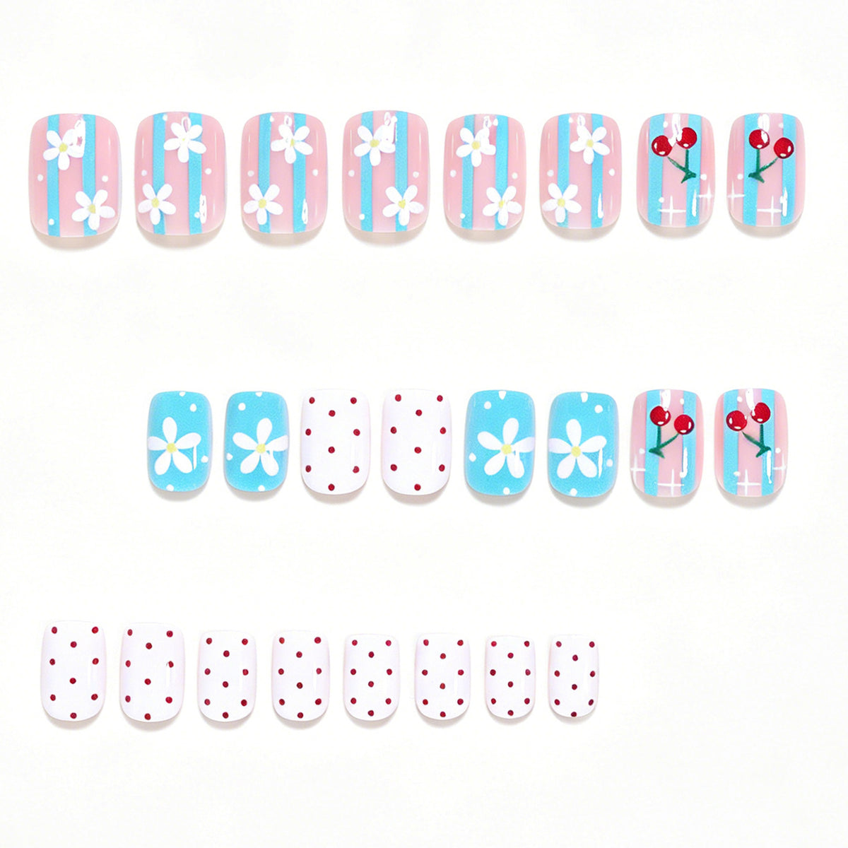 Kreatives florales Nagelkunst-Set Brehn
