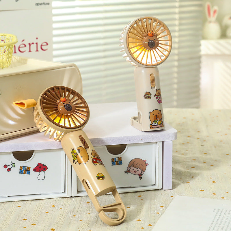Damen Tragbarer Mini-Ventilator mit süßem Tierdesign Brehn