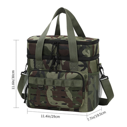 Damen isolierte und strapazierfähige Kühltasche im modernen Camouflage-Design Brehn