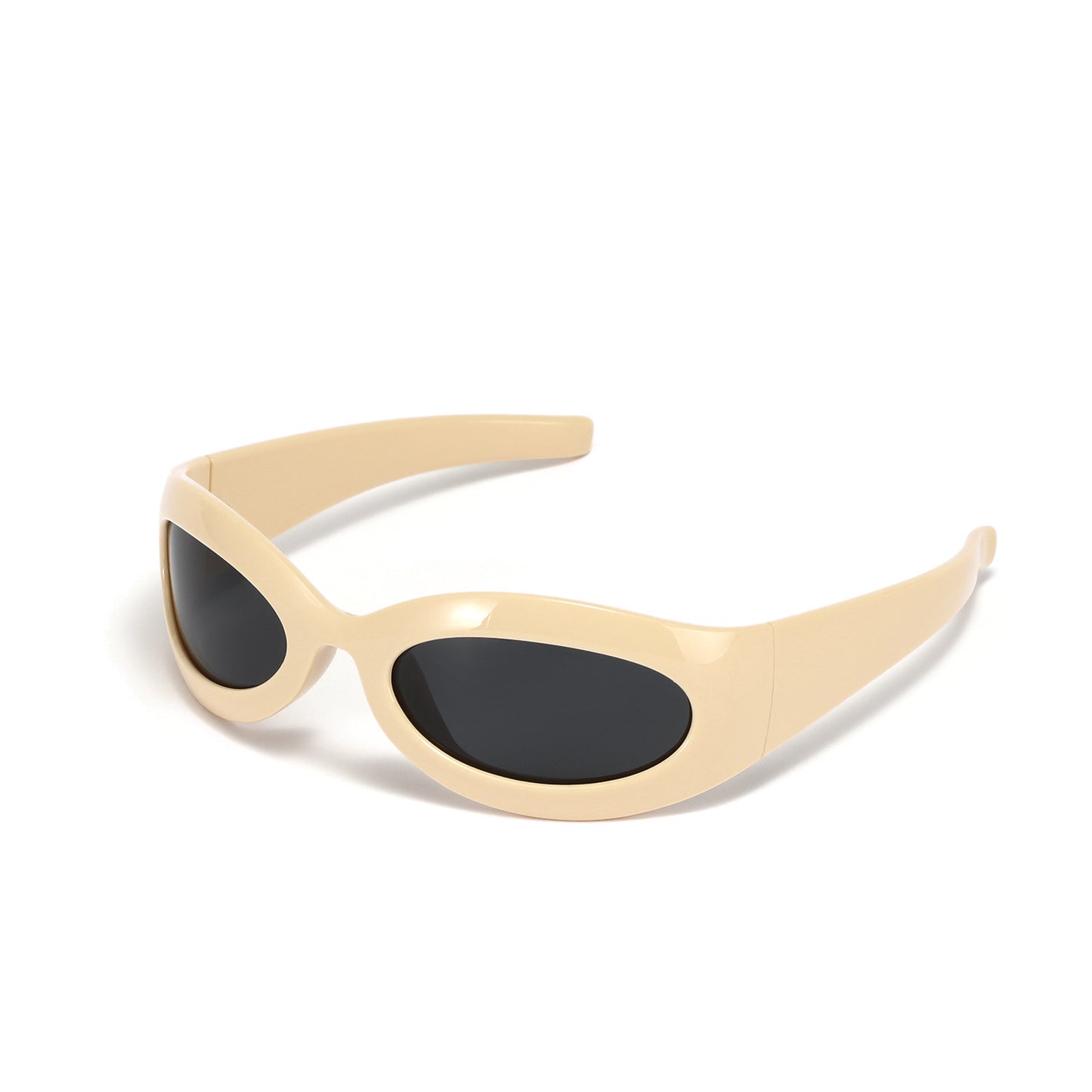 Damen modische retro Sonnenbrille im trendigen ovalen Design Brehn