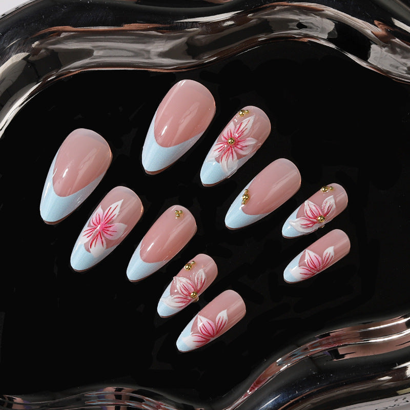 Floral Art Design Press-On Nagelset Brehn