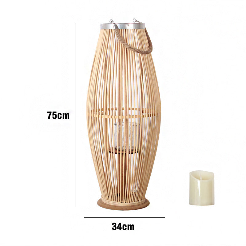 Elegante Rattan-Laterne Brehn