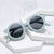 Damen stylische runde Sonnenbrille mit modernem Kunststoffrahmen Brehn