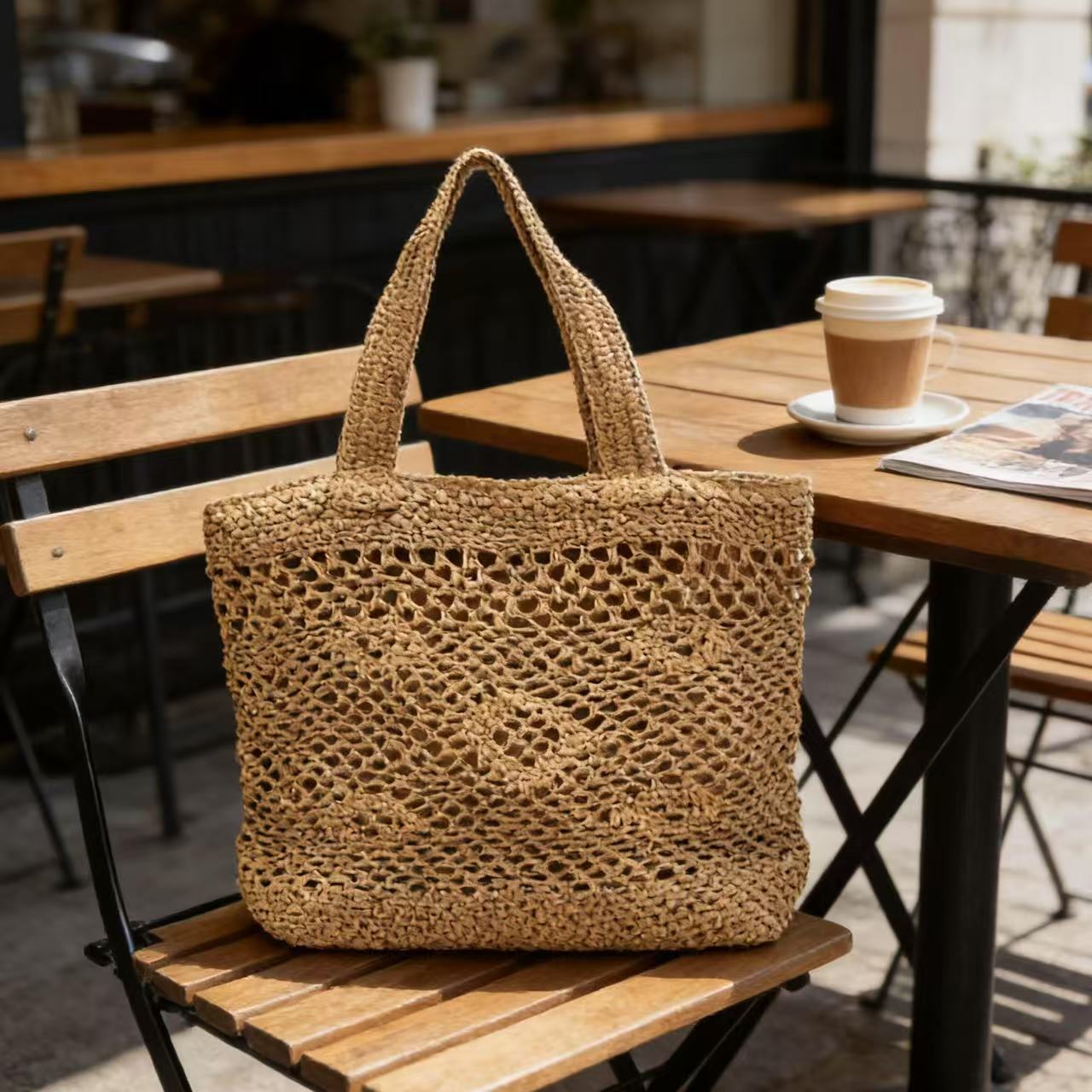 Makramee Handtasche mit Luftiger Struktur Brehn