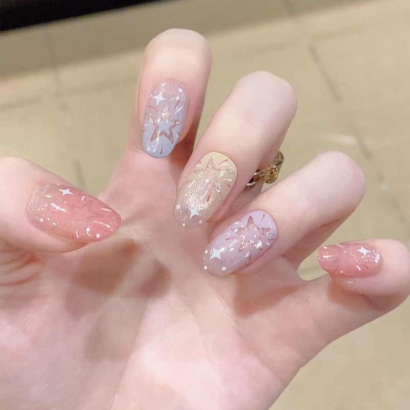 Dekorative Glitzernde Press-On Nail Tips Brehn
