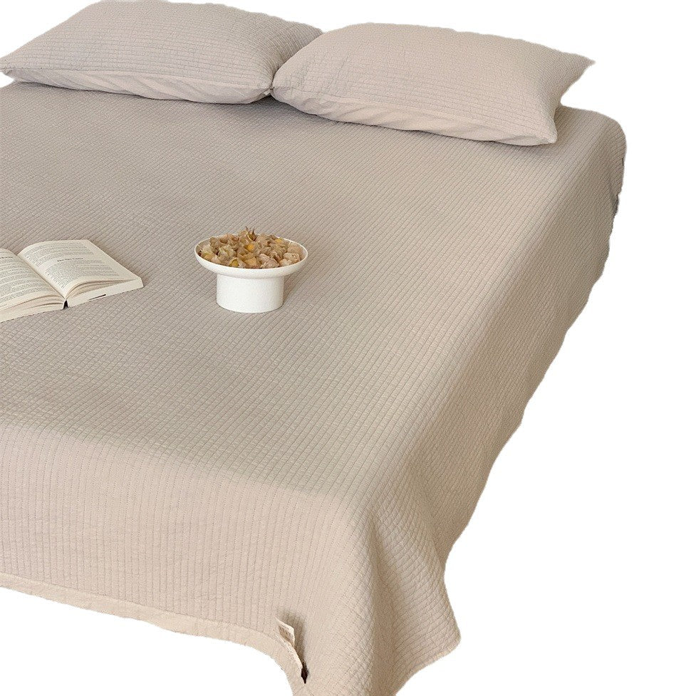 Leichte Steppdecke mit Quasten und Baumwoll-Quiltstruktur