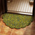 Wellenförmiger Blumenmuster Badteppich