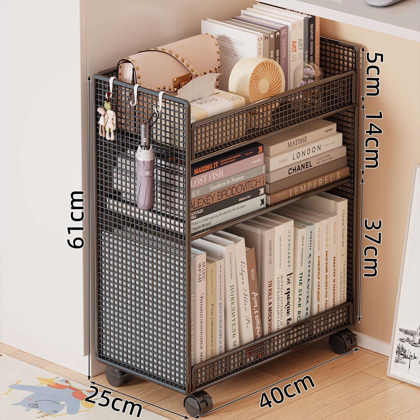 Vielseitiges Mesh-Lagerregal Brehn