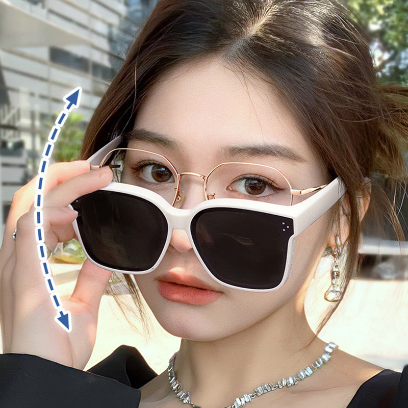 Damen modische quadratische Sonnenbrille mit UV-Schutz und komfortablen Bügeln Brehn