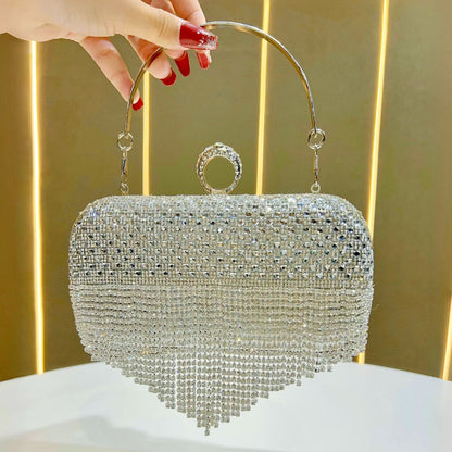 Glamouröse Strass-Handtasche