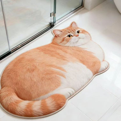 Plüsch Katzenförmige Badmatte