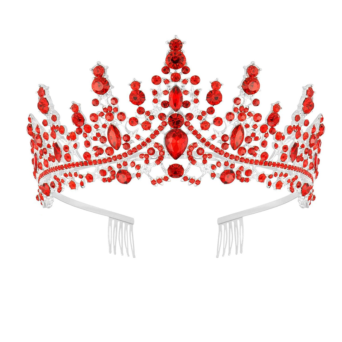 Damen Strass Tiara mit funkelnden Edelsteinen Brehn