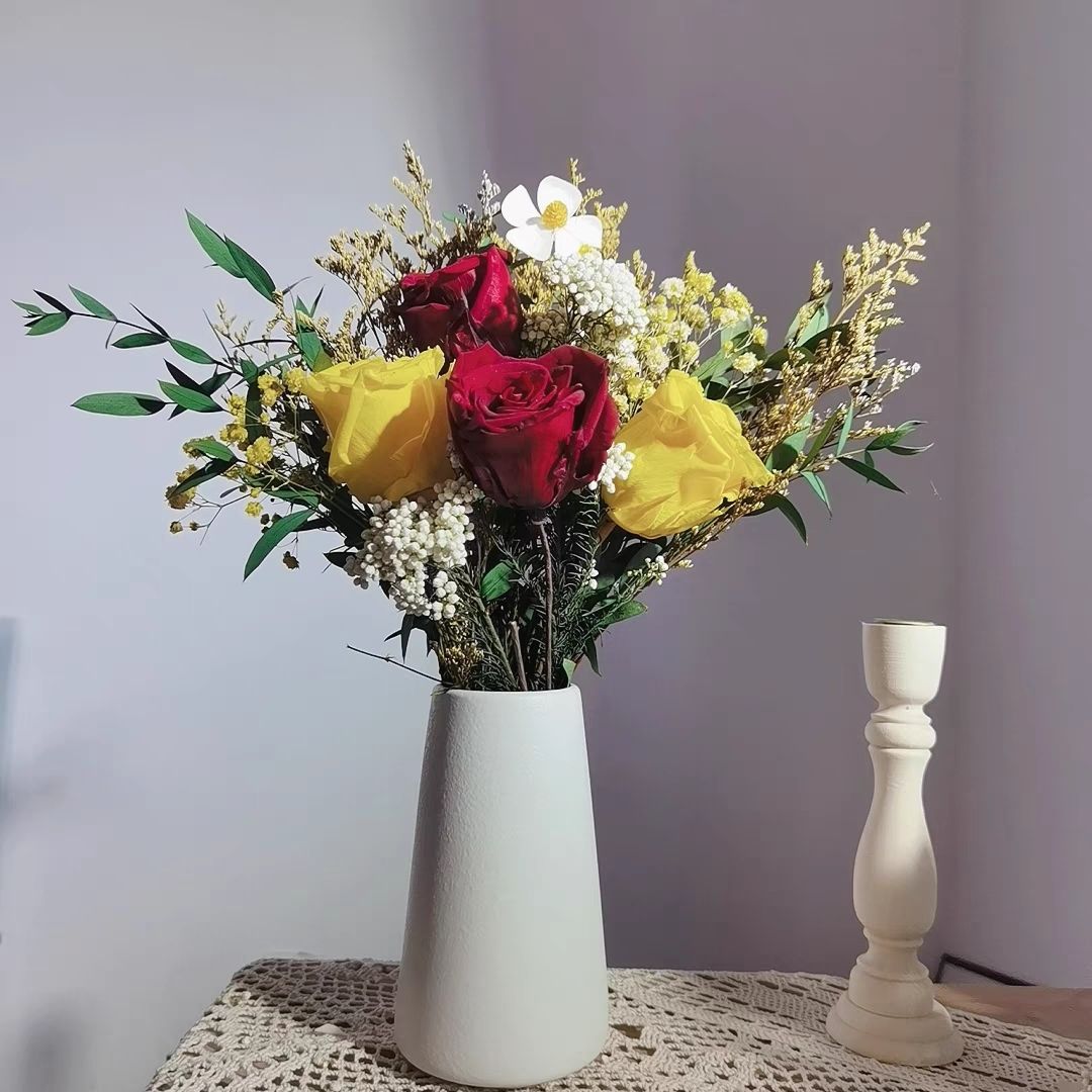 Deluxe Trockenblumenstrauß Tischdekoration