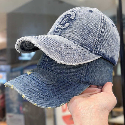 Herren Distressed Denim Baseballkappe Brehn 1784188308