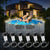 Solarbetriebene LED Clip-On oberirdische Poolrandlichter mit wasserdichten langlebigen Montagesockeln