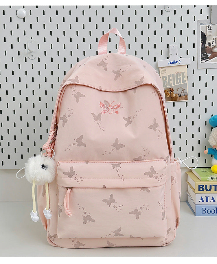 Schmetterlingsmuster Casual Rucksack Brehn
