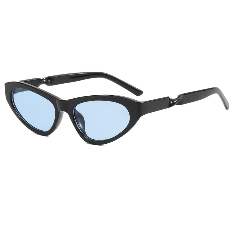 Cat-Eye Design Sonnenbrille mit blauen Gläsern