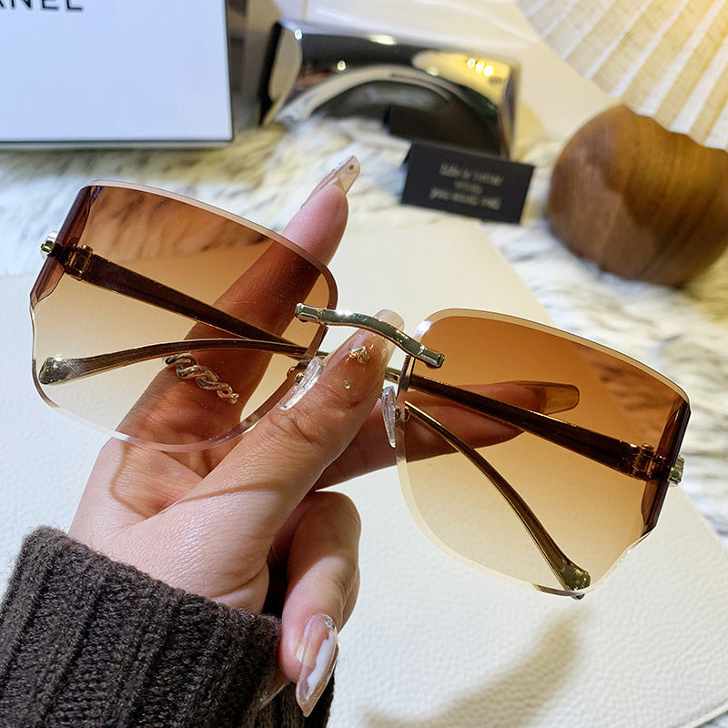 Damen exklusive geometrische Sonnenbrille Brehn