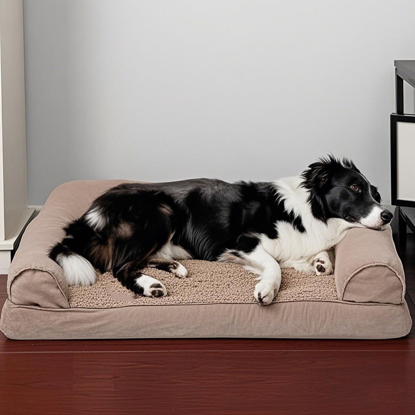 Plüsch verstärktes Hundebett