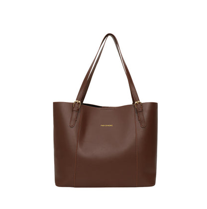 Schlanke minimalistische Leder-Umhängetasche Brehn