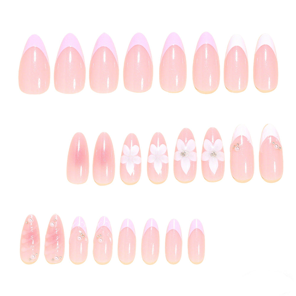 Dekorative florale Acryl-Nagelspitzen Brehn