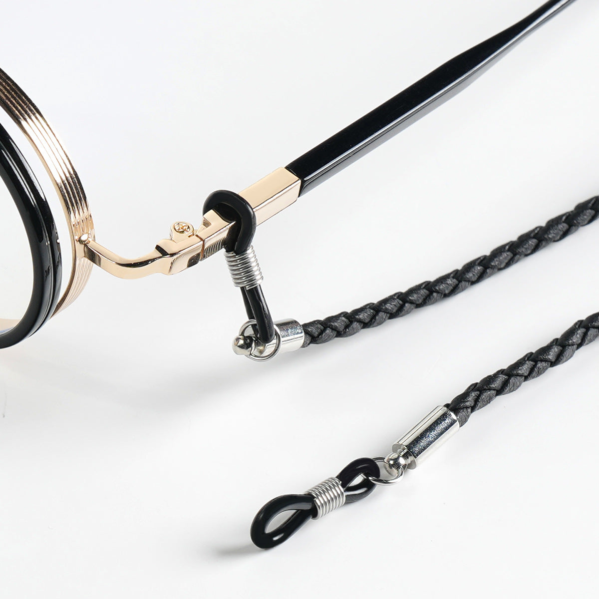 Geflochtener Leder-Brillenhalter Brehn